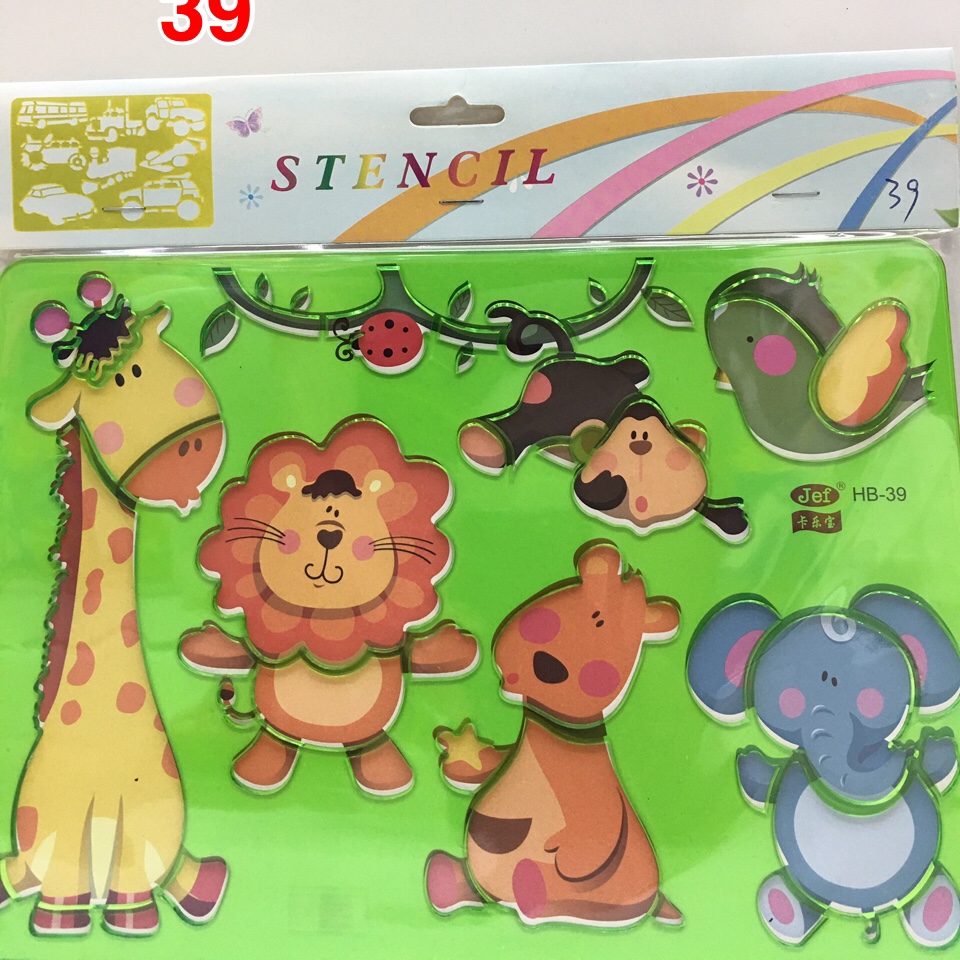 幼儿智利漏空方便绘图加厚款儿童益智画板早教数学形状画板儿童玩具