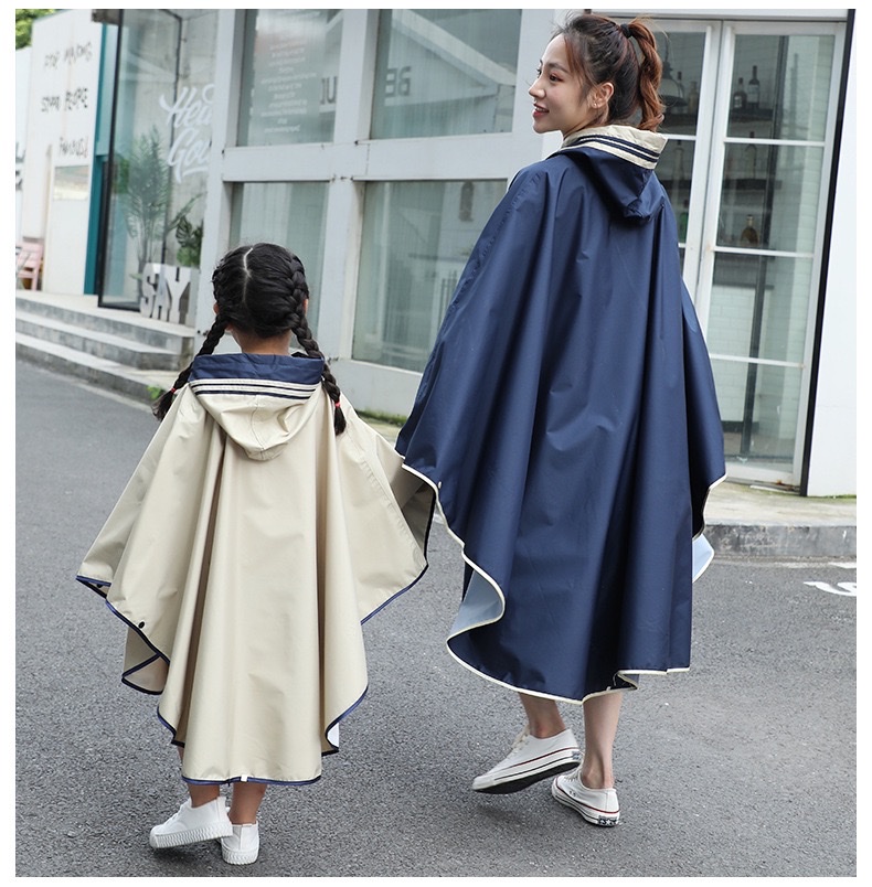 儿童斗篷雨衣时尚雨衣潮流自行车骑行雨披 学生连体雨衣书包位 详情图20