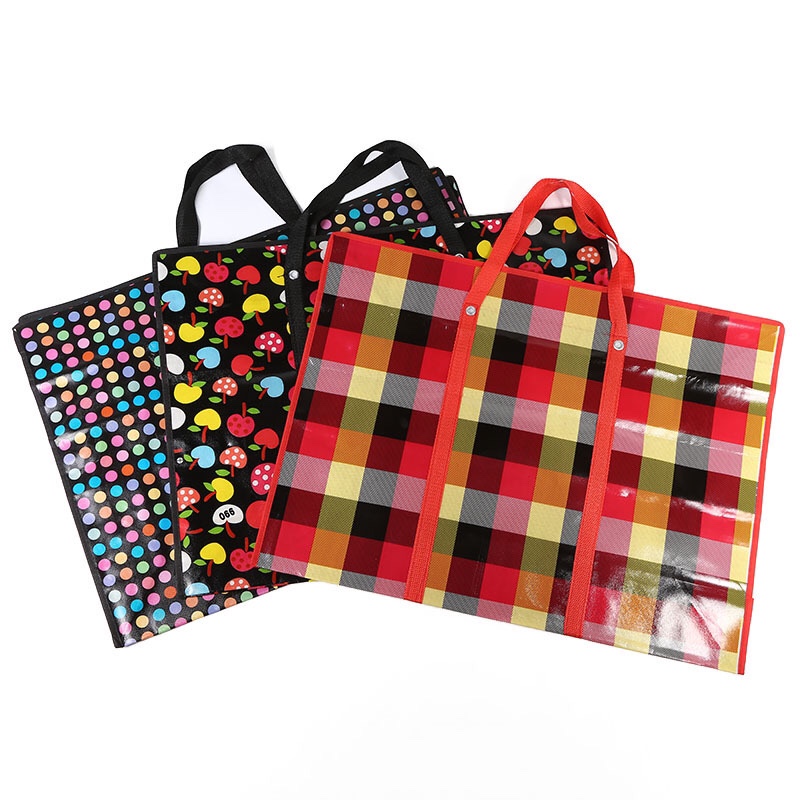 122牛津布单面料织带连底无纺布袋环保袋行李袋搬家袋可定制图案广告袋，有现货，搬家收纳好帮手，可混花色，自产自销