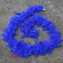Turkey fire feather strip 38 grams 2 meters royal blue