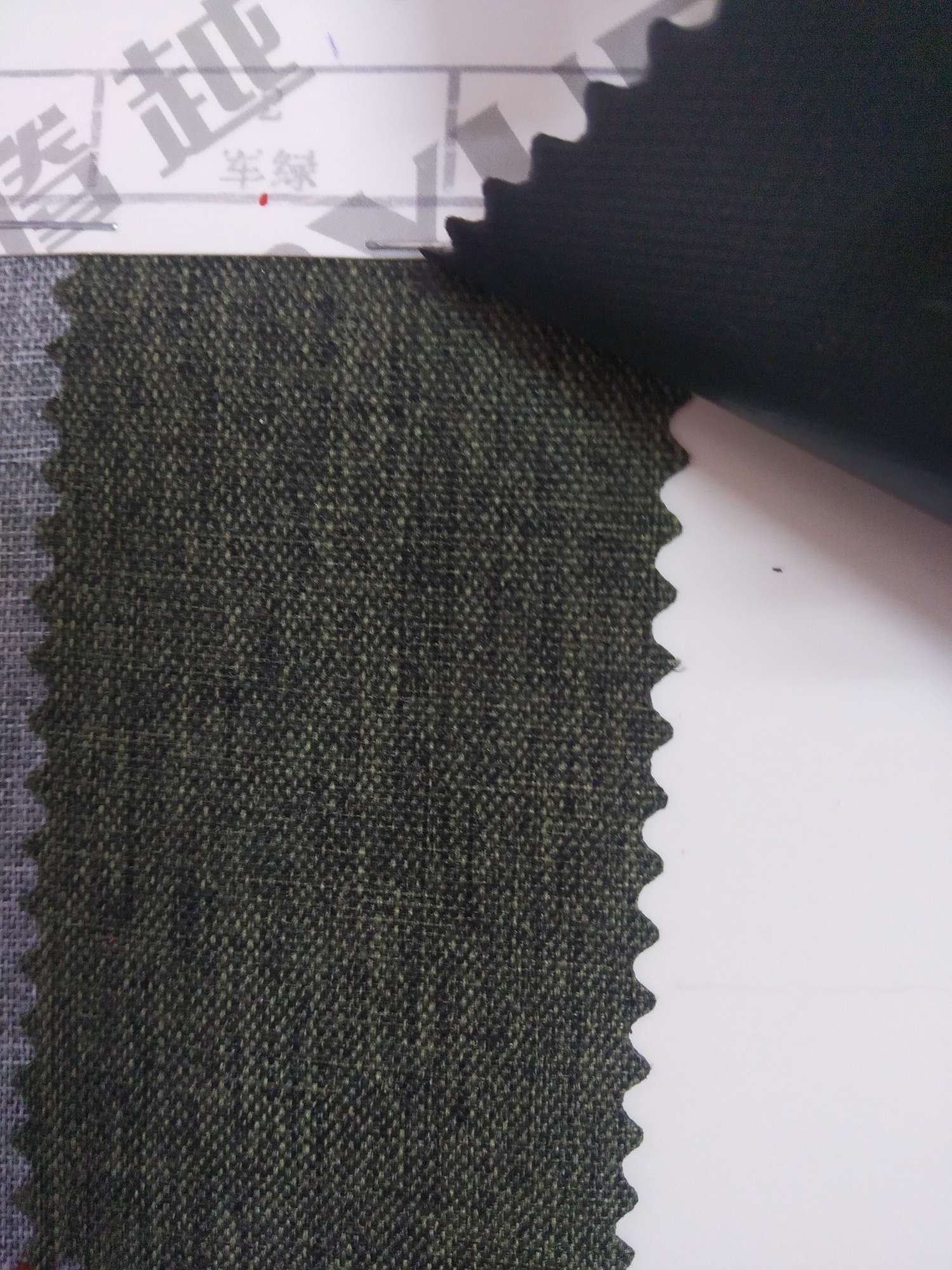 TY-- 047 RPET recycled 300'D matte pvc 2# Military Green Application Scenario