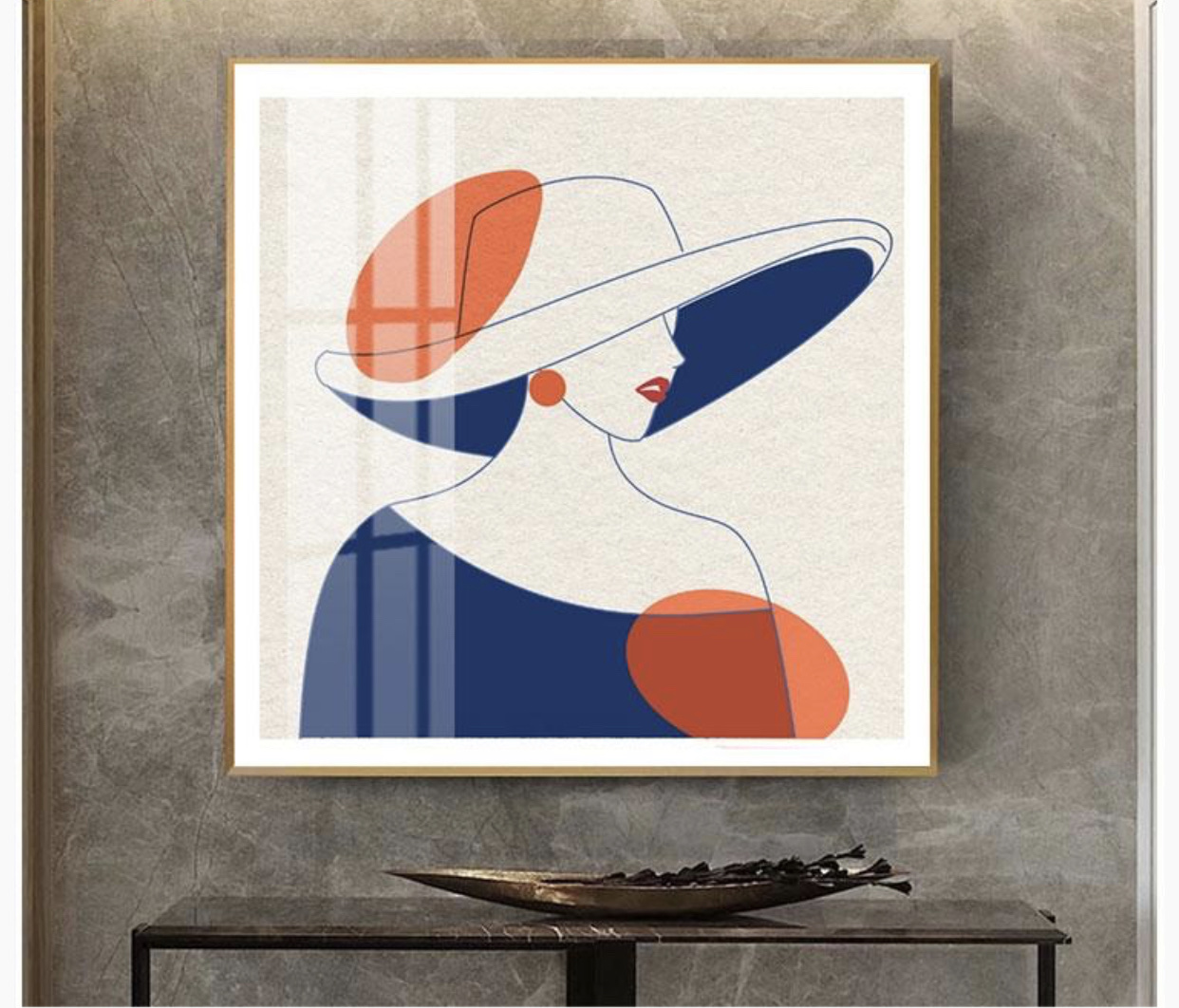 Square Morandi color series figure 70*70 detail image 4