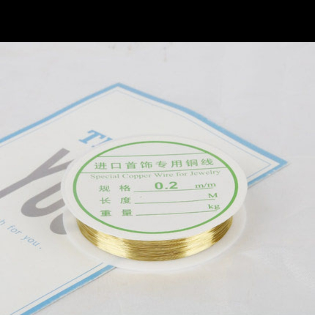 Nail copper wire 0.2mm gold diy beaded lead Handcrafts Winding jewelry braided fixed metal copper wire flexible cord