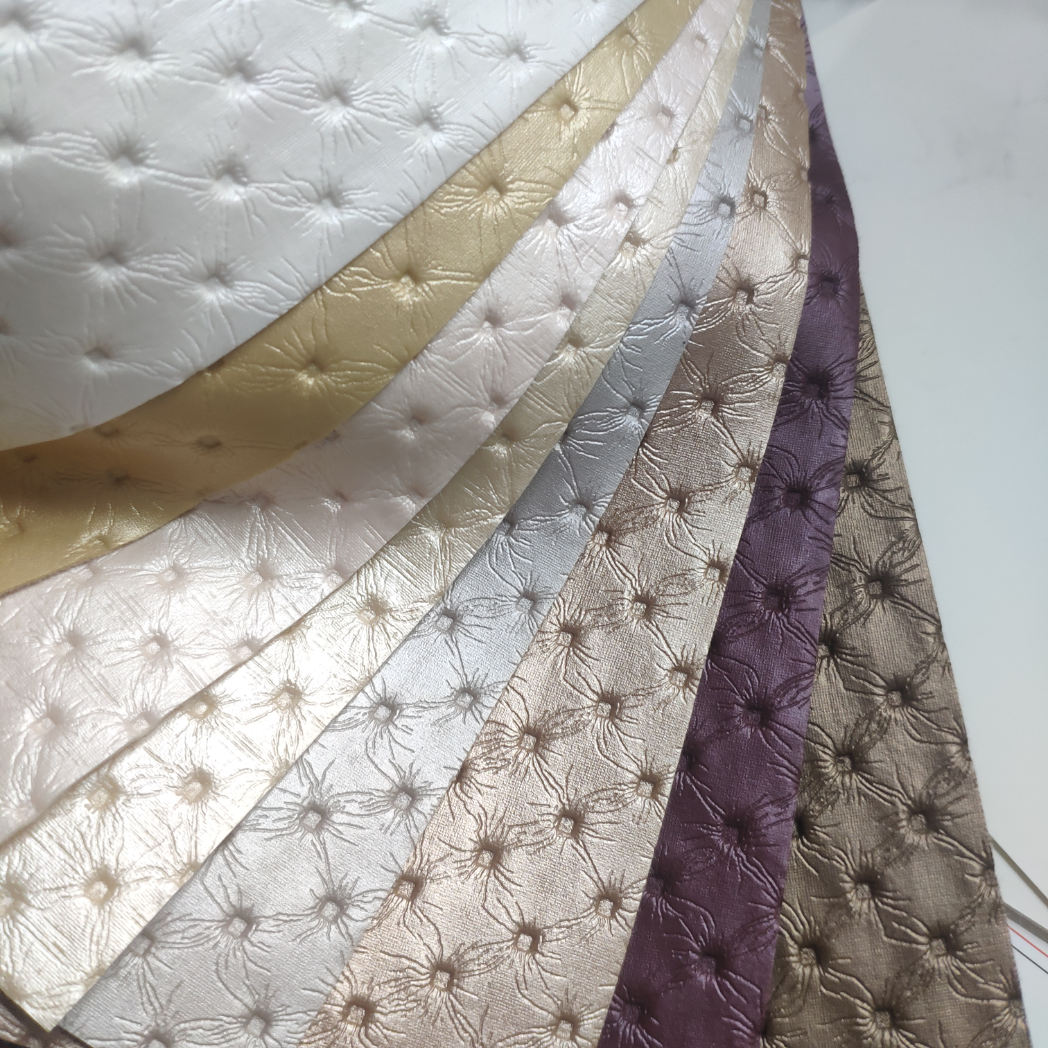 Artificial leather soft and hard wrapped sliding door leather wall decorative leather fabric in stock, small footprint No. 2
