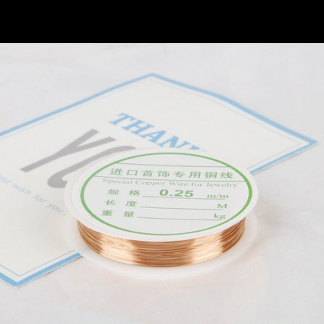 Nail copper wire 0.25mm bare copper diy beaded lead Handcrafts Winding jewelry braided fixed metal copper wire flexible cord