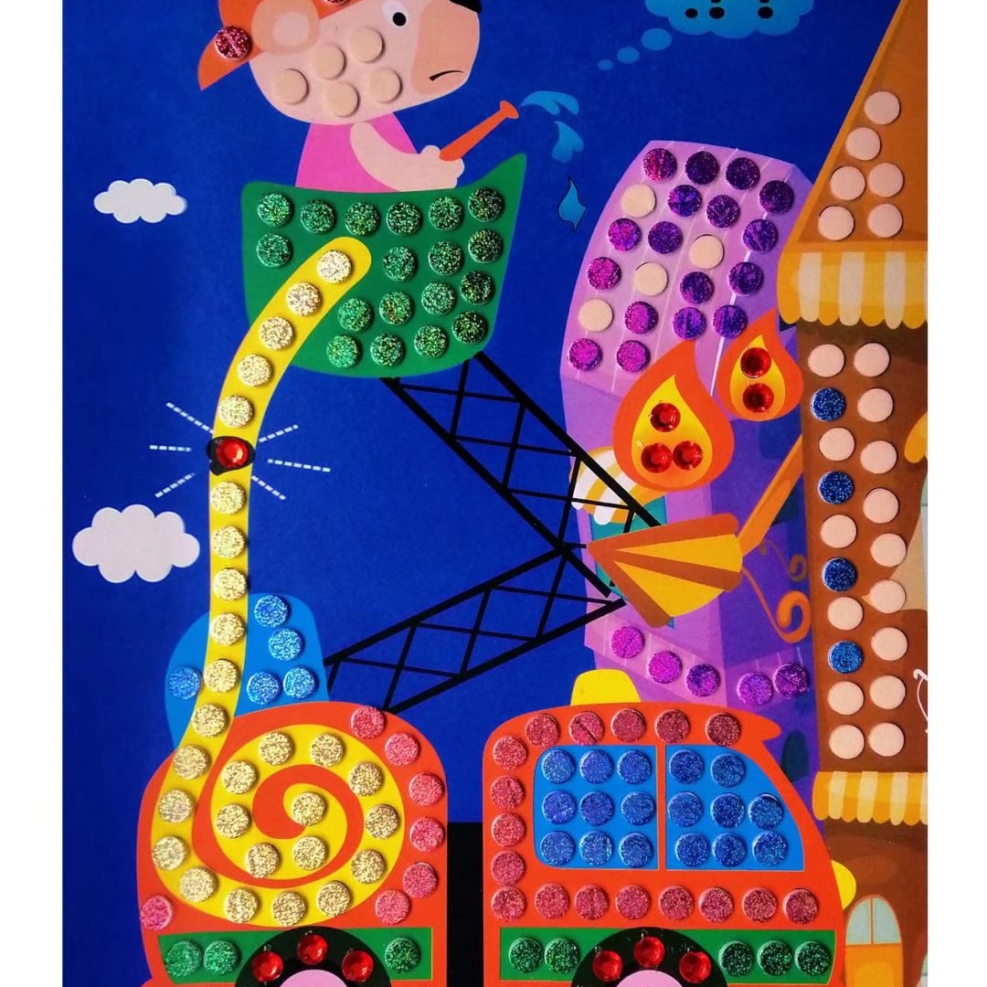 EVA立体贴画3D粘贴纸幼儿童手工制作DIY益智玩具泡沫海绵制作材料-