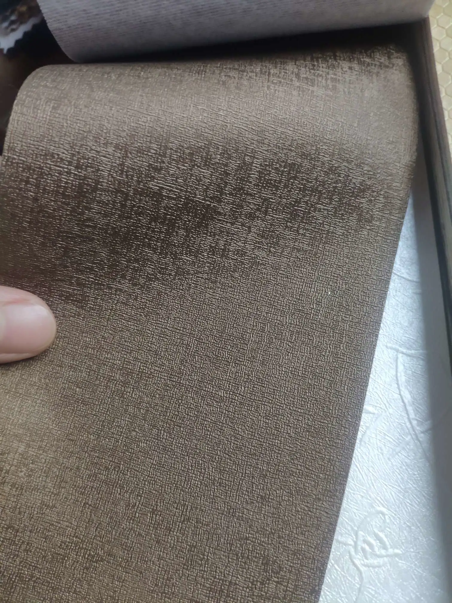 Artificial leather soft and hard wrapped sliding door leather wall decorative leather fabric in stock, Ant pattern No. 1 detail image 1