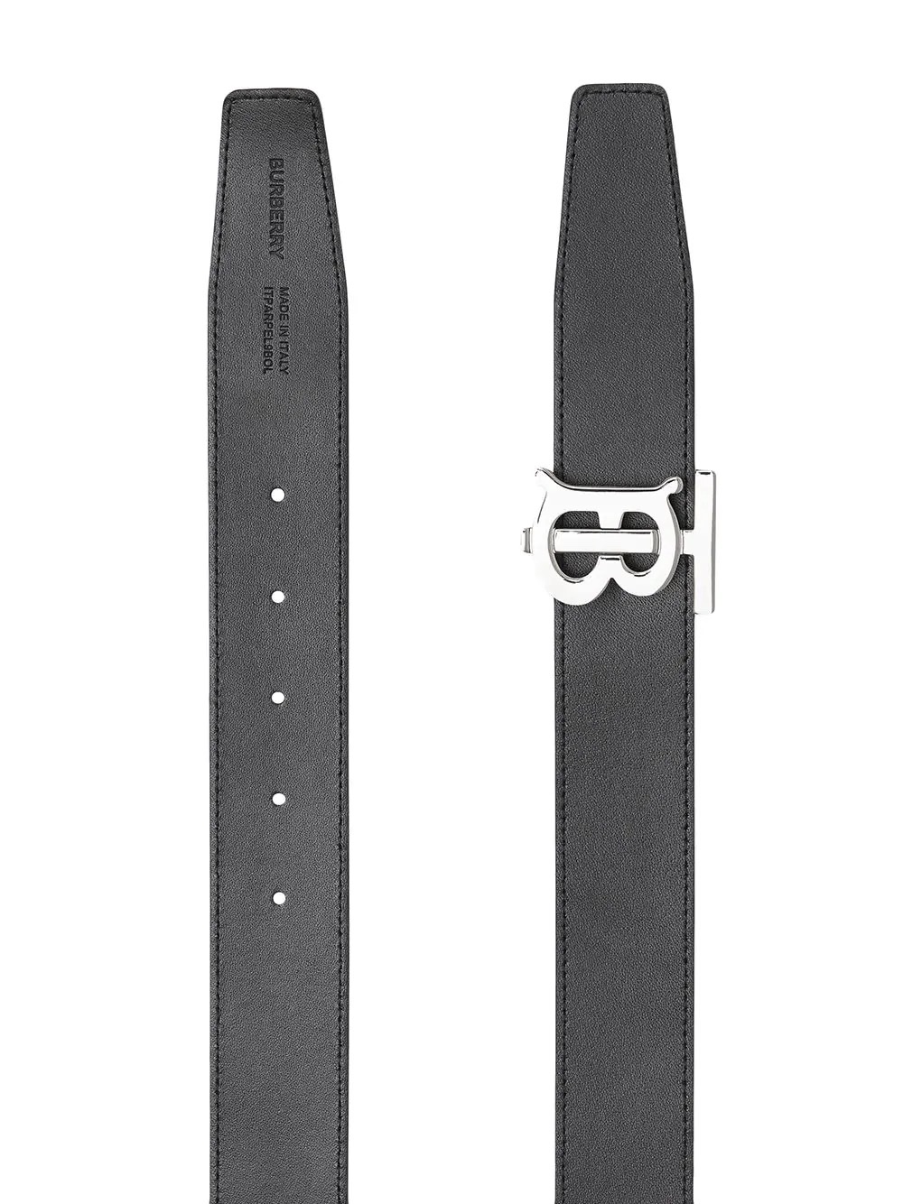 Burberry 男士 双面徽标图案复古格纹腰带90 95 100 详情图4