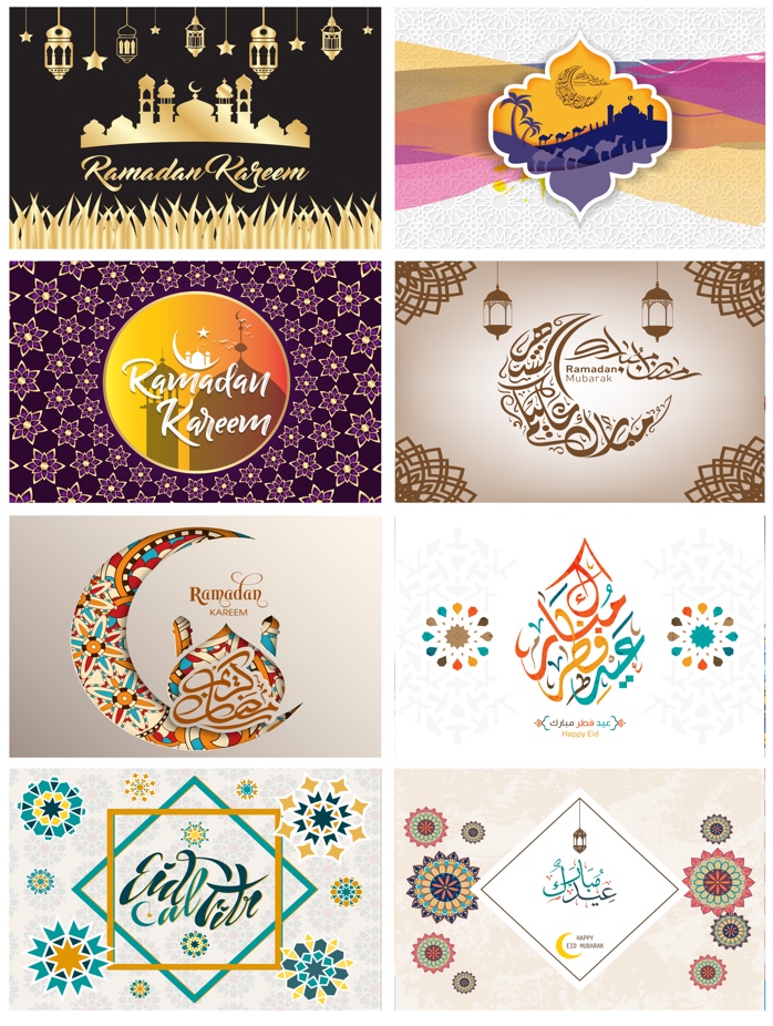 Newly designed Ramadan placemats with digital printing, 30*45CM, Ramadan tablecloths 140* 180cm, 140*240CM, 1.4*20M detail image 6