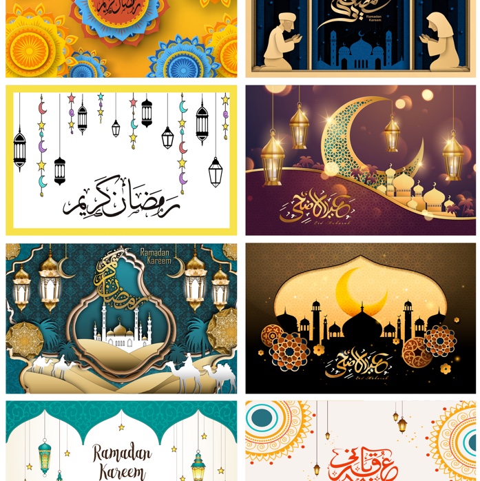 Newly designed Ramadan placemats with digital printing, 30*45CM, Ramadan tablecloths 140* 180cm, 140*240CM, 1.4*20M
