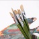 厂家直销水彩画笔美术专用排笔刷子单支工具图