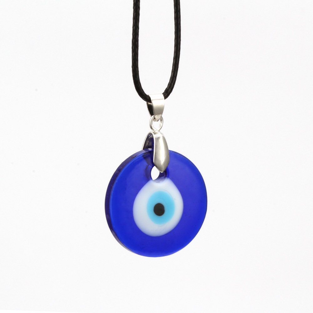 Bai Ding Evil Magic Eye Men's and Women's necklaces, pendants, European and American cross-border accessories, wax ropes, simple street stall supply wholesale, Hao 41500723042072387
