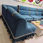 茶几椅垫绣花绸缎沙发垫沙发布艺沙发垫配套雪尼尔意大利绒荷兰绒私人订制全包半包