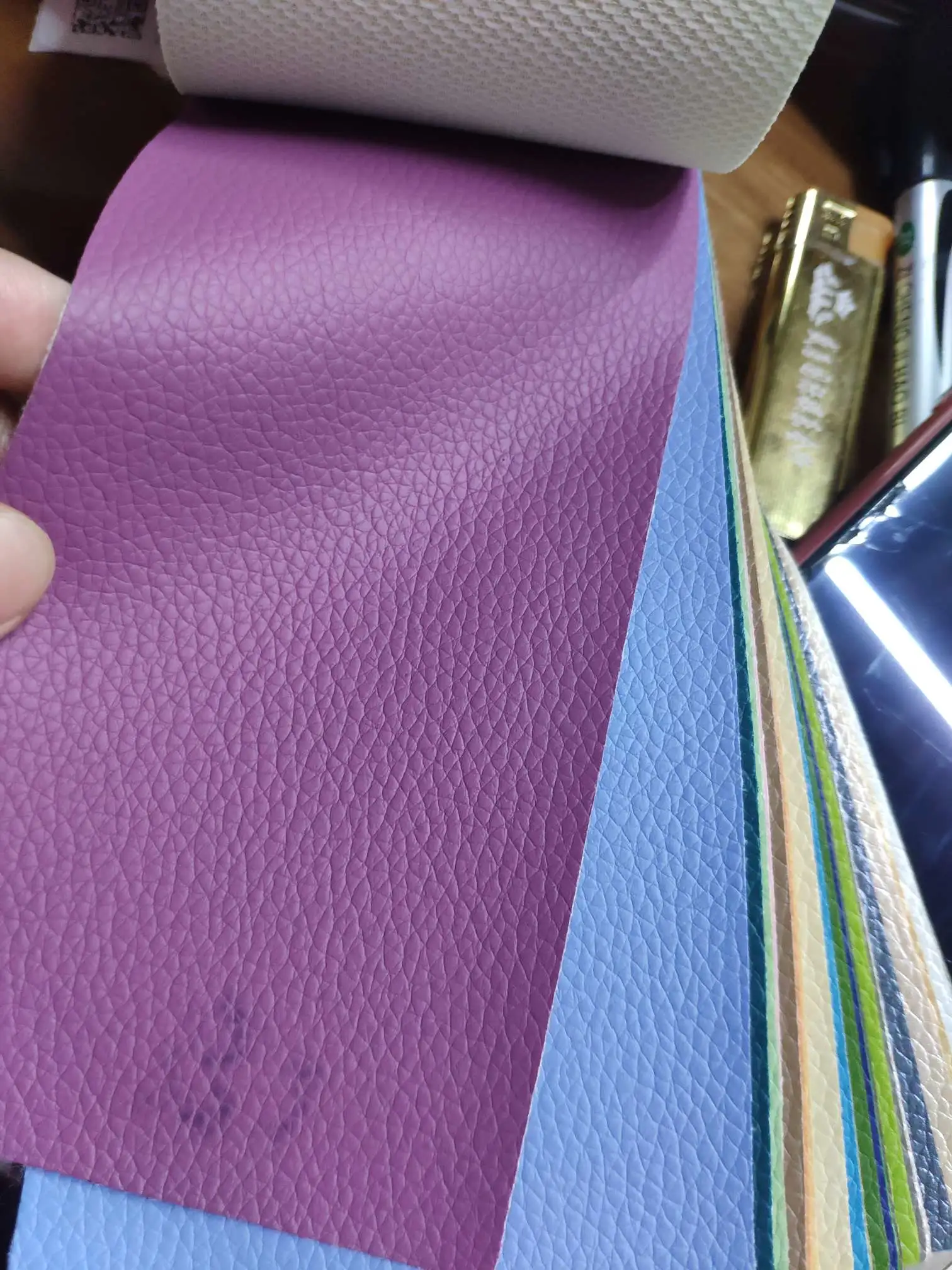 Artificial leather, soft and hard wrapping, sliding door leather, wall decorative leather fabric, sofa leather, No. 5 lychee detail image 1