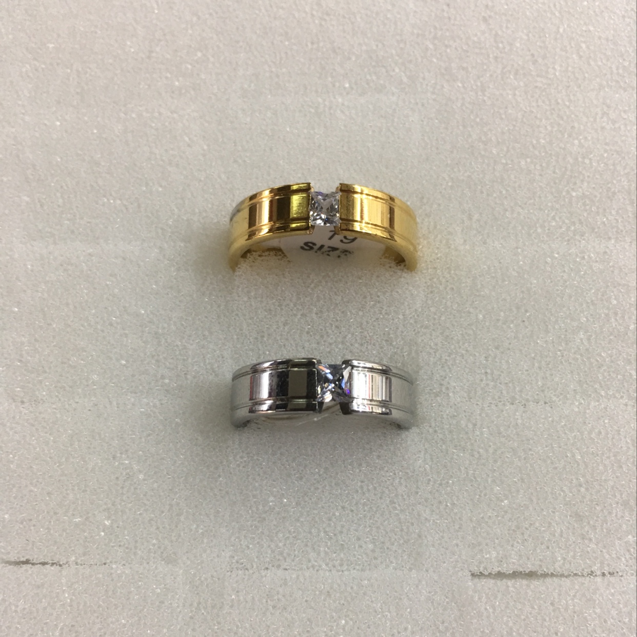 Gold zircon plus white zircon design style matching design combination series design
