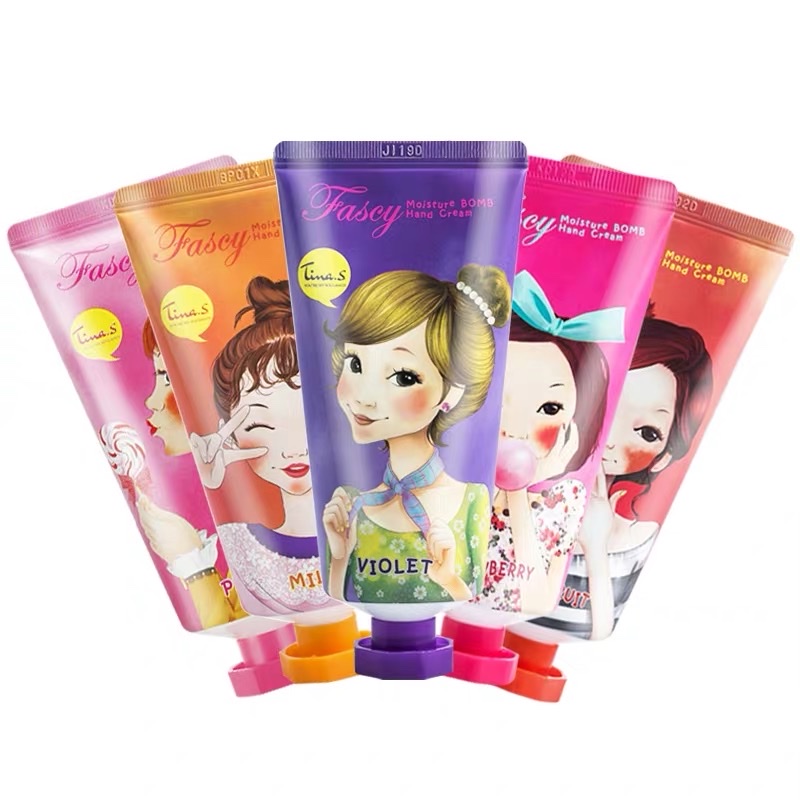 Korean FASCY Hair Moisturizing Hand Cream Moisturizes and hydrates, portable for girls, refreshing and non-greasy in summer, tender hands, Peach flavor 40ml Item Picture
