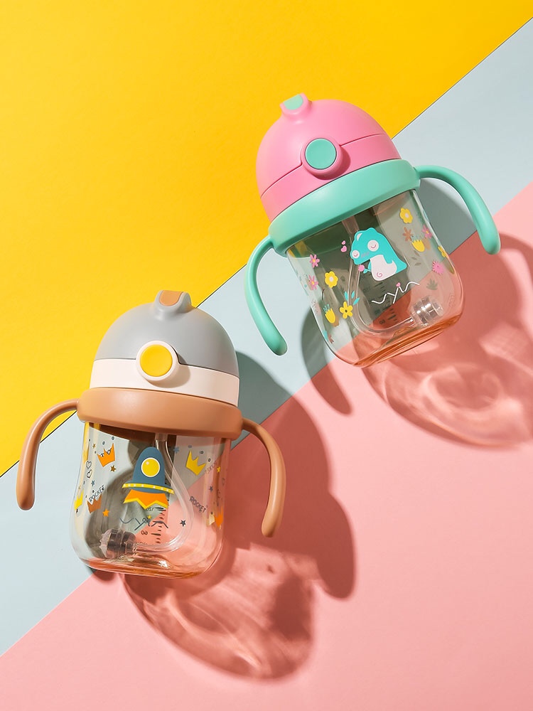 儿童外出便携防漏水PPSU式吸管式奶瓶学饮杯UXB-260详情图2