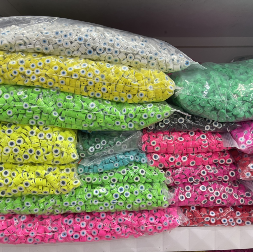 切片眼睛 简约大方 雪姚饰品配件 网红爆款 DIY 软陶材质 环保手工