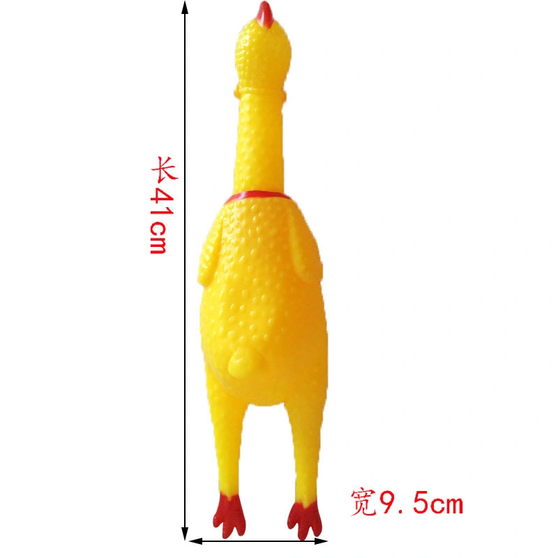 Factory direct sales of silicone pet toys, stress-relieving magic weapon, screaming pet toy chicken detail image 4