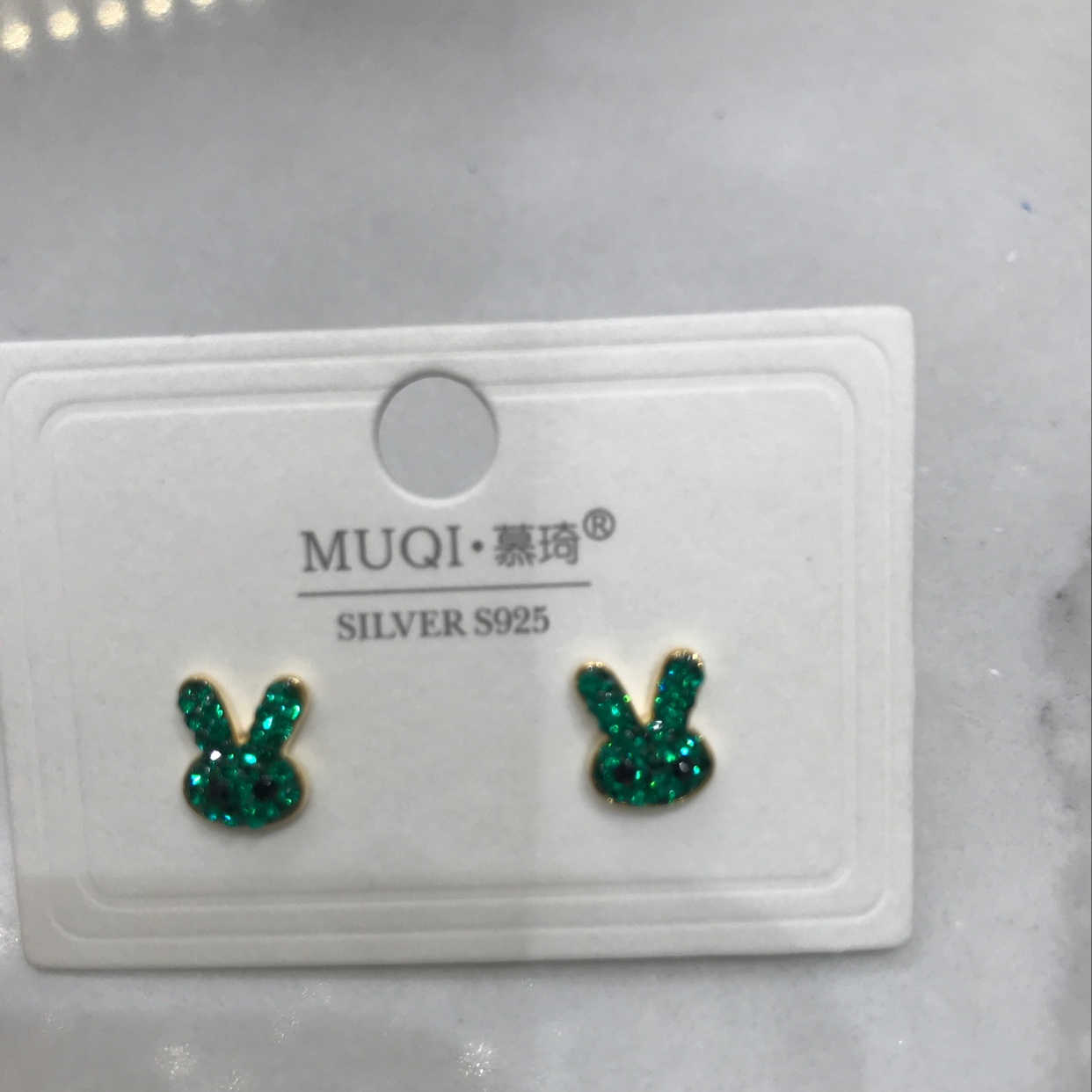Colorful diamond rabbit
