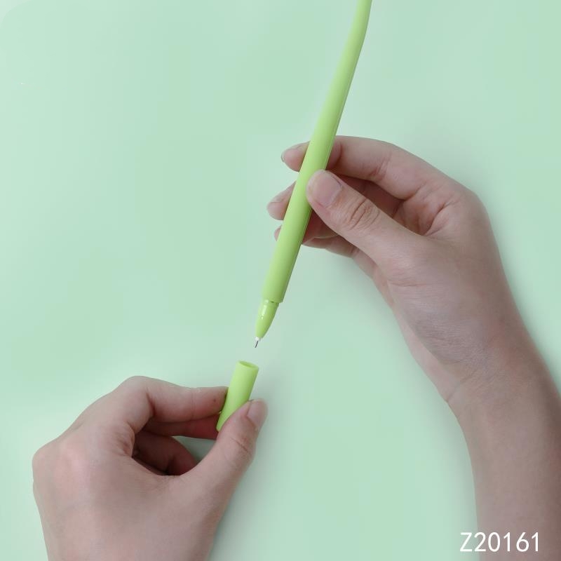 硅胶中性笔 荷塘蜻蜓硅胶创意中性笔 卡通头像造型中性笔 动漫头像造型中性笔详情图2