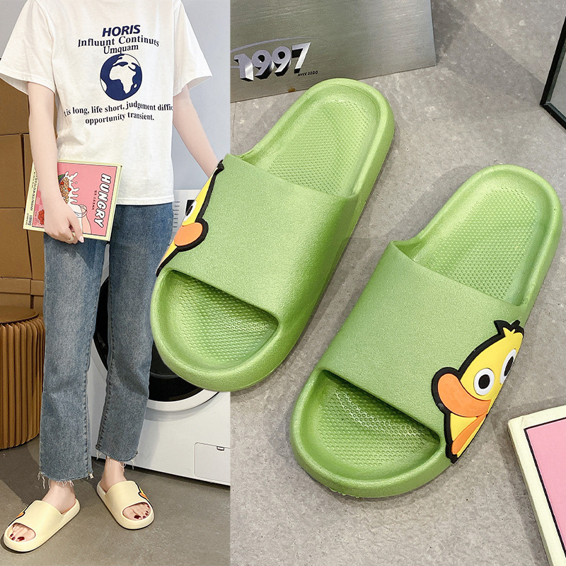 Slippers female summer home couple cute indoor shoes soft soled home bath bathroom slippers male