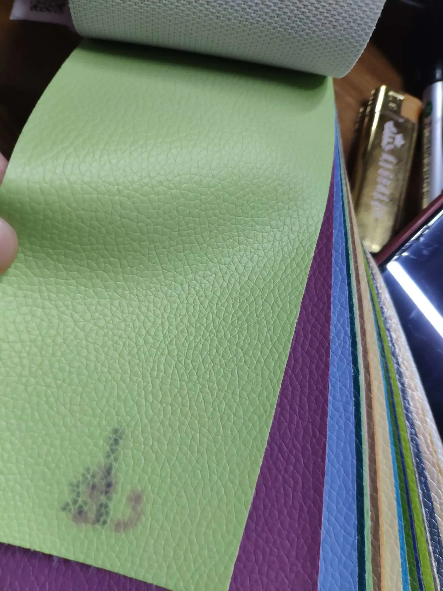 Artificial leather, soft and hard wrapping, sliding door leather, wall decorative leather fabric, sofa leather, No. 5 lychee detail image 2