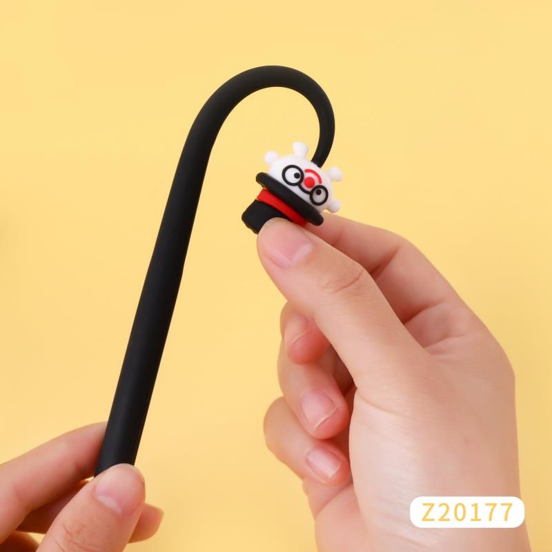 硅胶中性笔 小丑达人卡通造型中性笔 硅胶创意造型中性笔  卡通动漫造型中性笔 软胶中性笔白底实物图