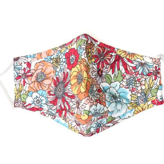 Dust And Sun Breathable Mask Small Floral Cotton Mask Anti-Dust Cotton Cloth Mask Manufacturers Big Flower 【 Foreign Trade Specially 】