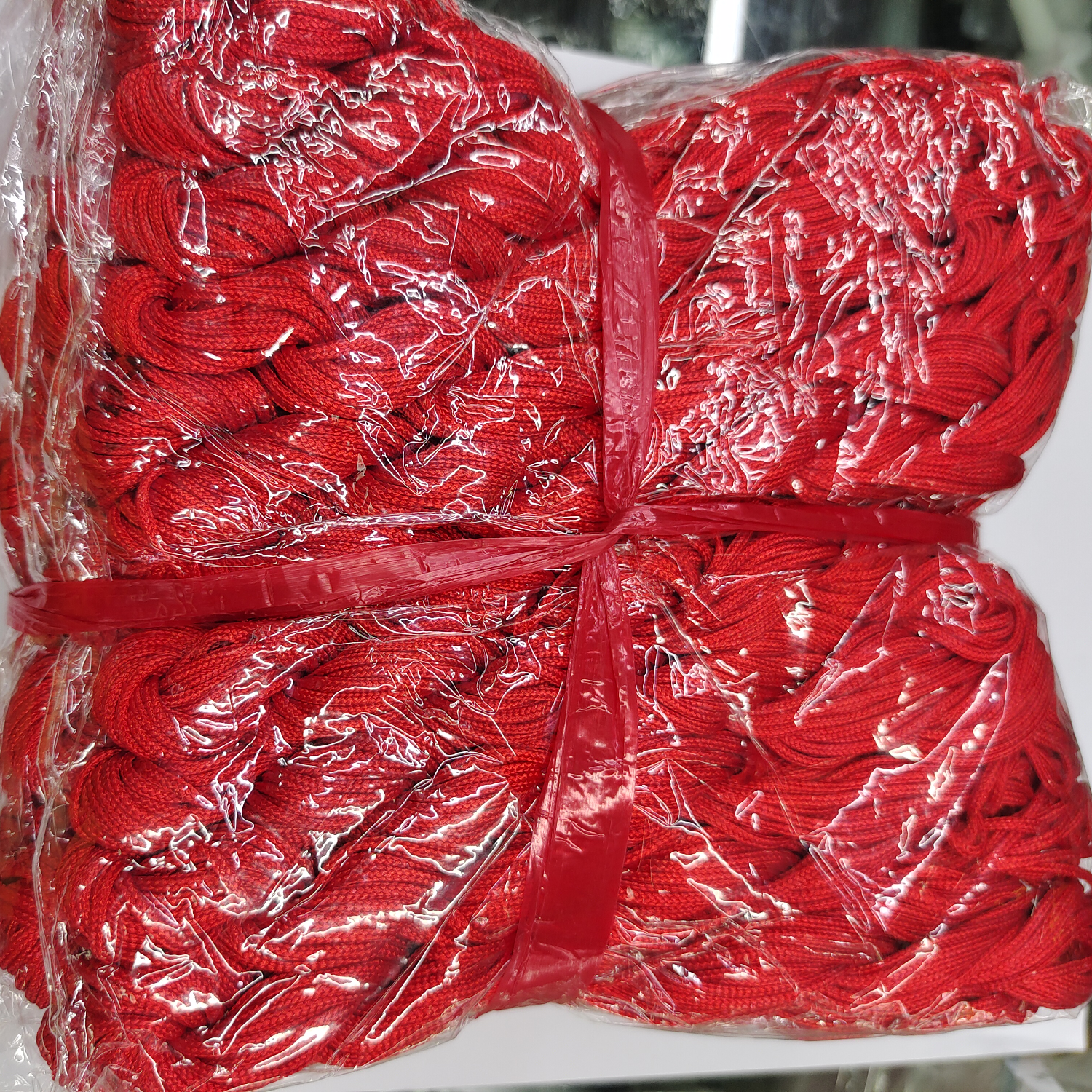 DIY handmade jewelry accessories bracelet preparation material high quality A jade thread rope tassel tassel thread twist thread 1.5 bright red