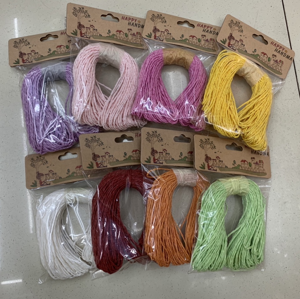 30米幼儿园小朋友手工艺纸绳紫色