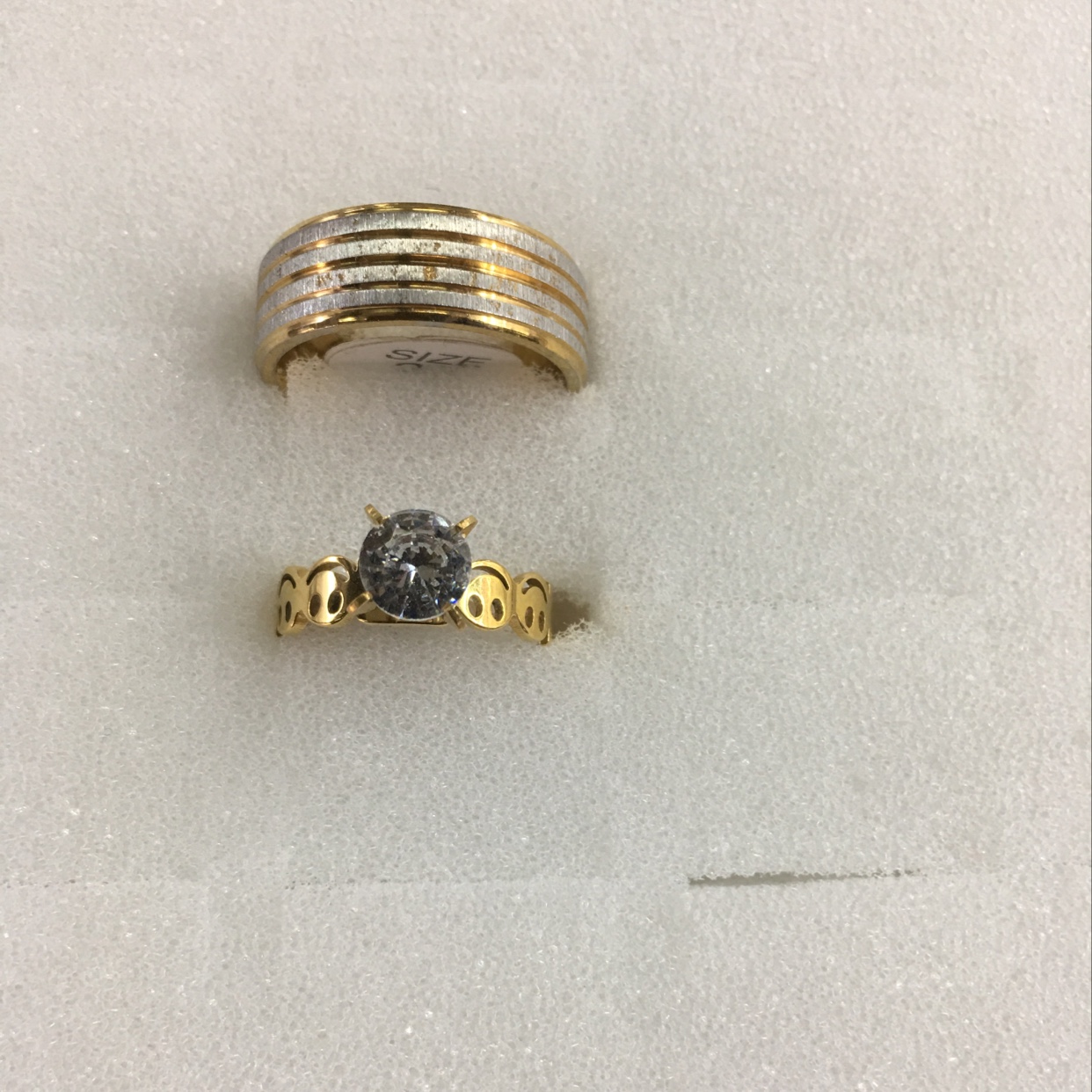 金色情侣戒指💍搭配设计风格独特魅力个性气质高雅修身气质高雅