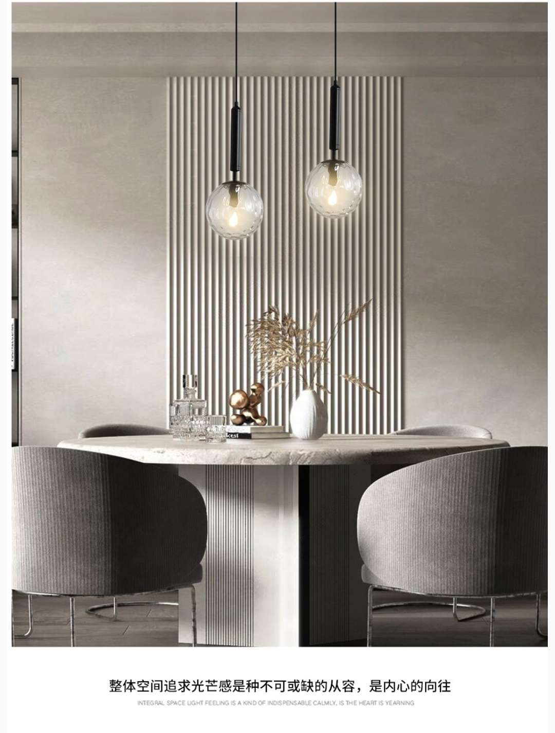Copper study, bedroom, electroplated, postmodern and simple pendant lamp, 1 head, 1210 detail image 4
