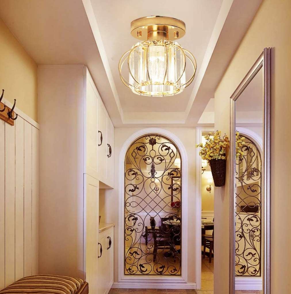 Ironwork corridor, passageway, entrance hall, spray-painted, frosted, modern and simple ceiling lamp, 10322 large size detail image 3