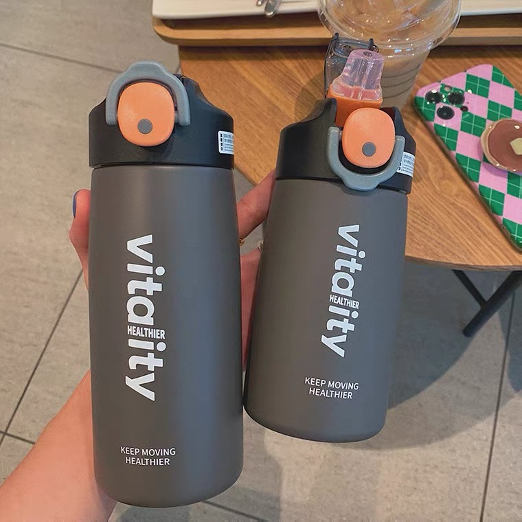 Creative Simple Sports Insulated Kettle Student Adult Portable Water Cup Office Cup High Appearance Level High Temperature Resistant Cup 19
