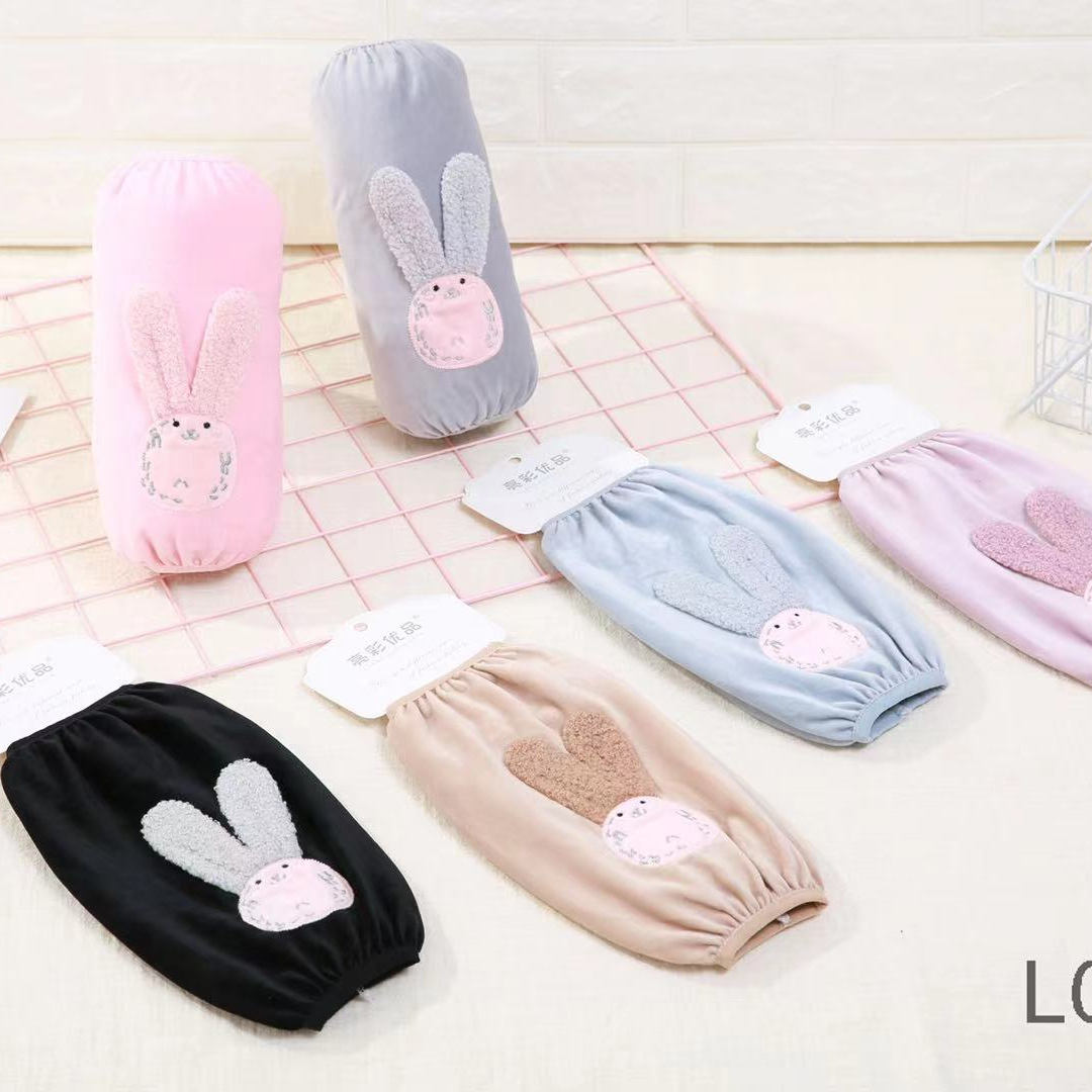 亮彩优品护袖套女短款可爱学生卡通儿童时尚韩版套袖秋冬护袖7