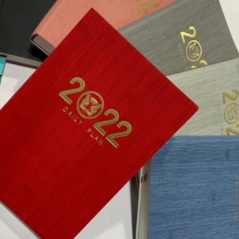 本工厂大量现货2022年日程本365天每日一页计划本子 时间管理效率手册自律打卡本 月份索引清晰快速笔记本
