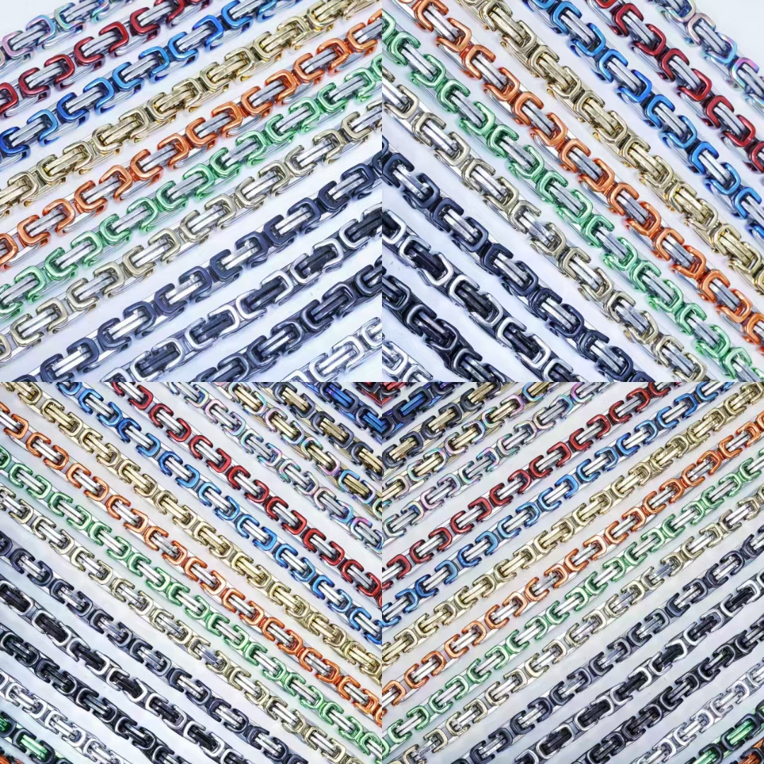 全系列不锈钢中高端首饰产品！网红抖音   不锈钢半成品链条，钛钢成品项链