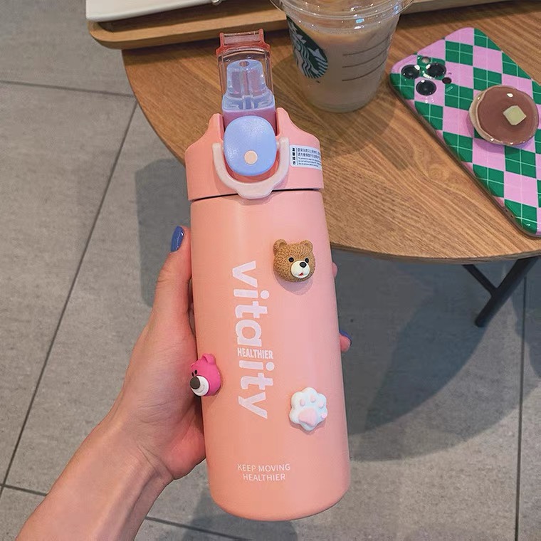 Creative Simple Sports Insulated Kettle Student Adult Portable Water Cup Office Cup High Appearance Level High Temperature Resistant Cup 21