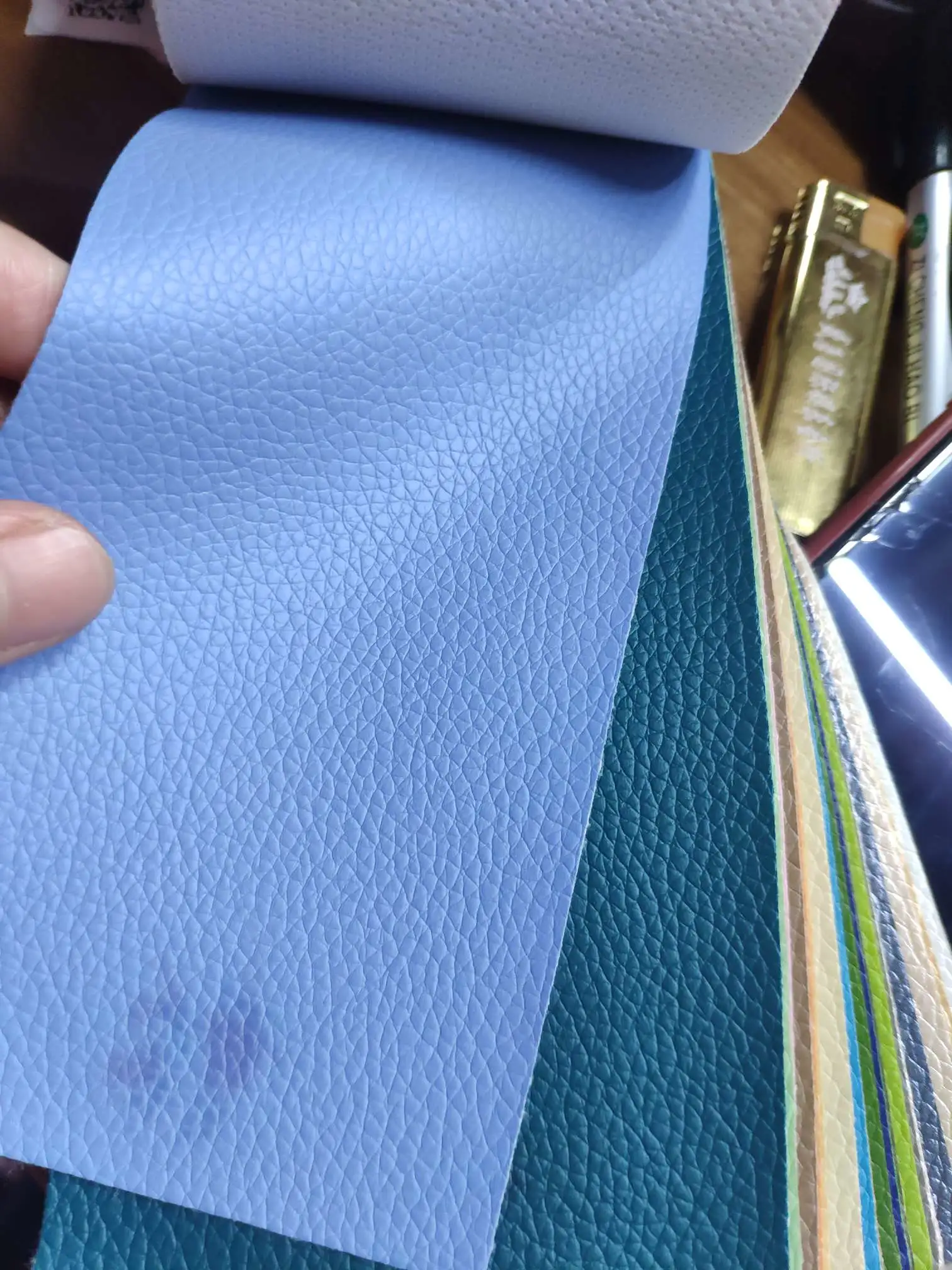 Artificial leather, soft and hard wrapping, sliding door leather, wall decorative leather fabric, sofa leather, No. 5 lychee detail image 3
