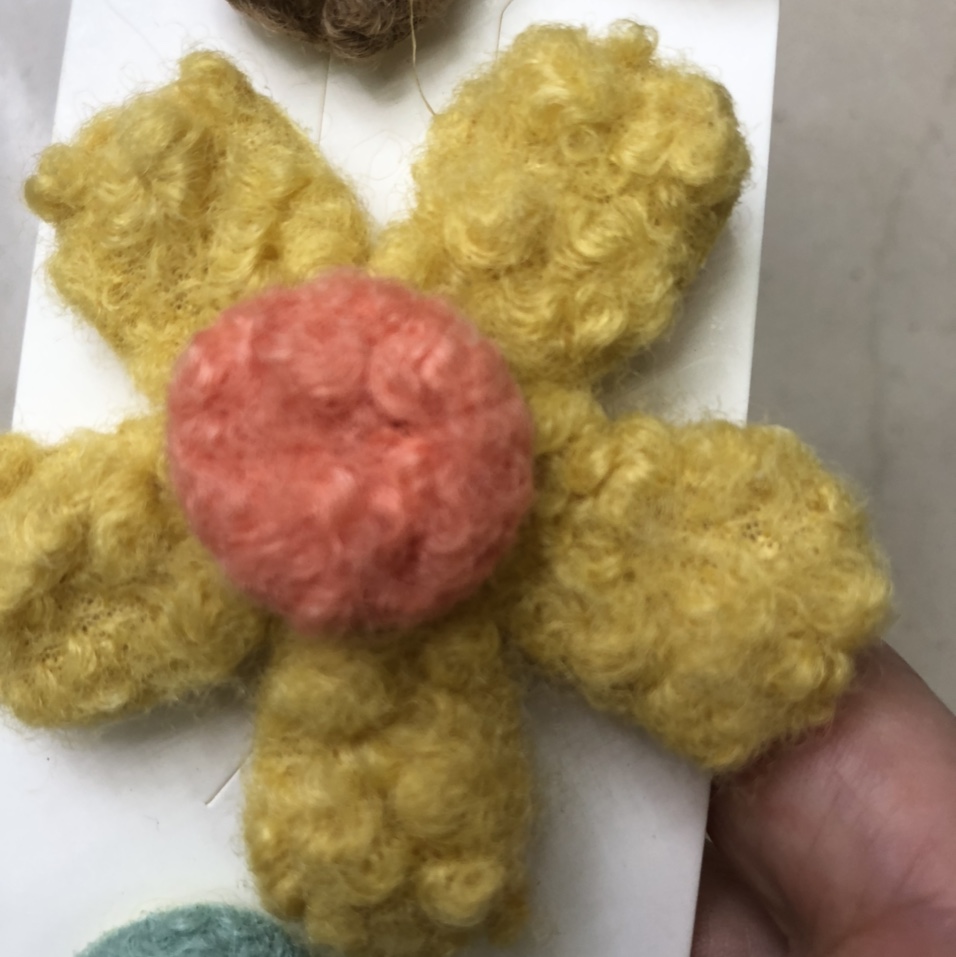 Curly plum Blossom 20 style Autumn and winter plush flower duckbill sandwich New forest style