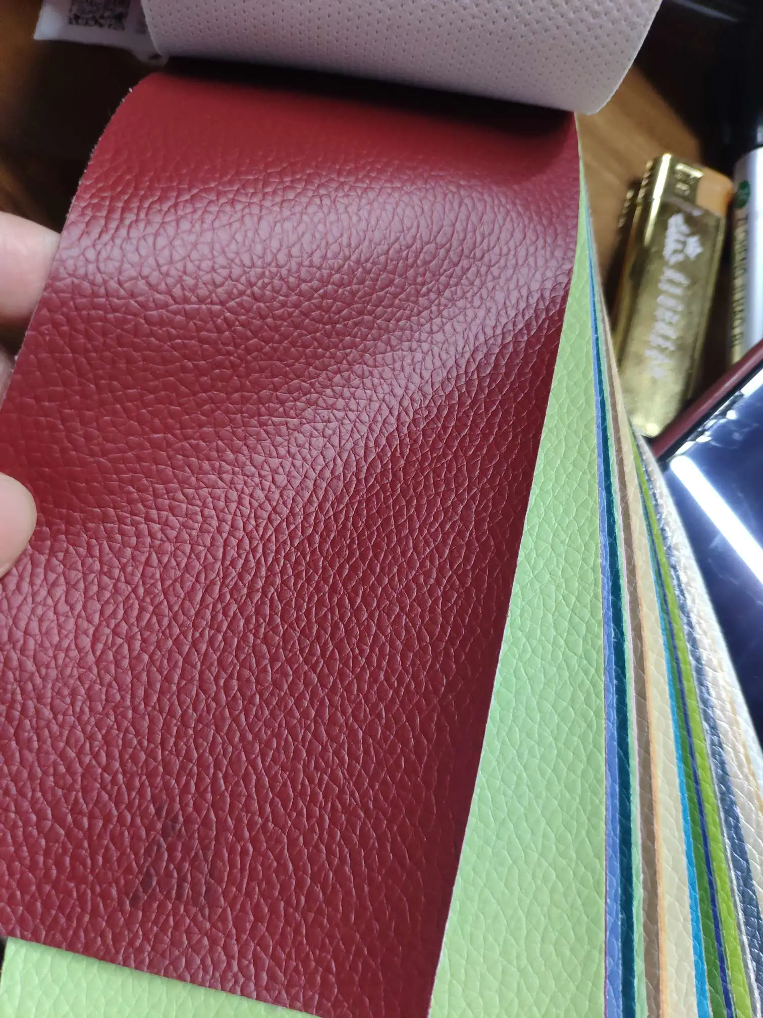Artificial leather, soft and hard wrapping, sliding door leather, wall decorative leather fabric, sofa leather, No. 5 lychee detail image 4