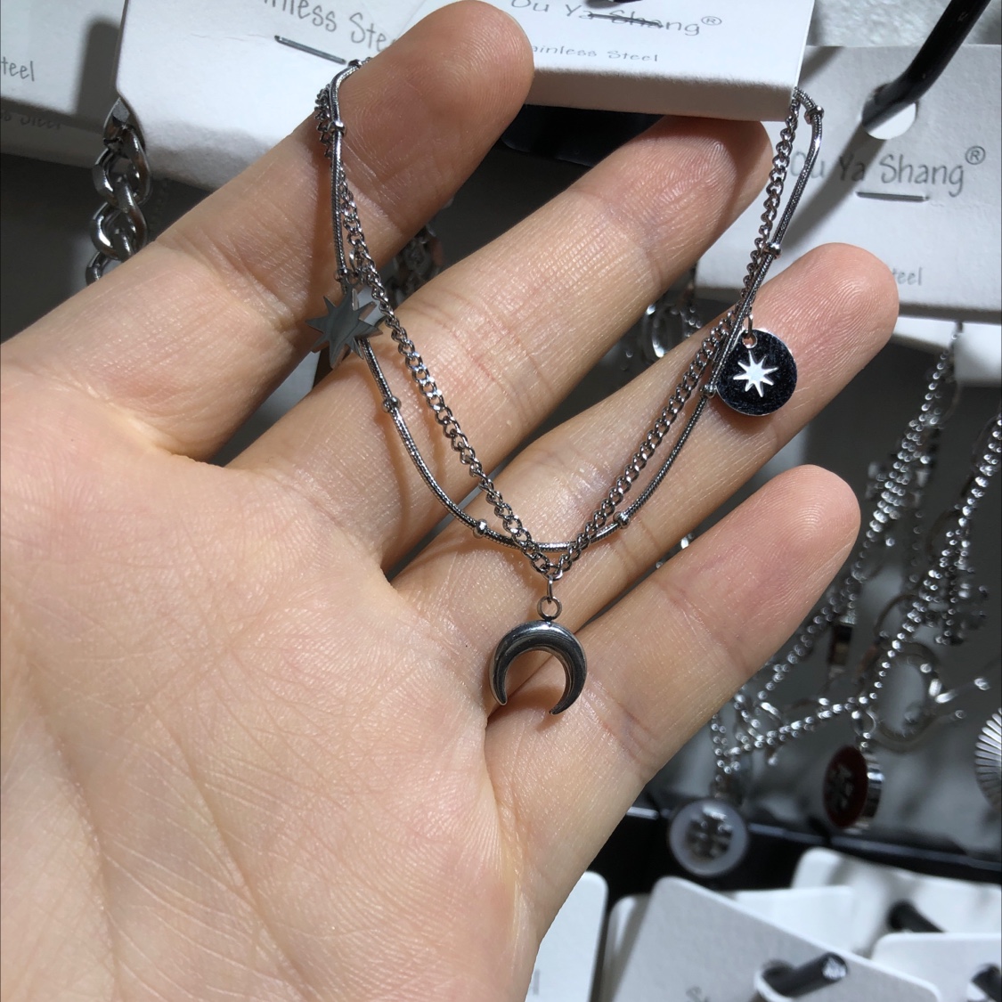 双层月亮手链