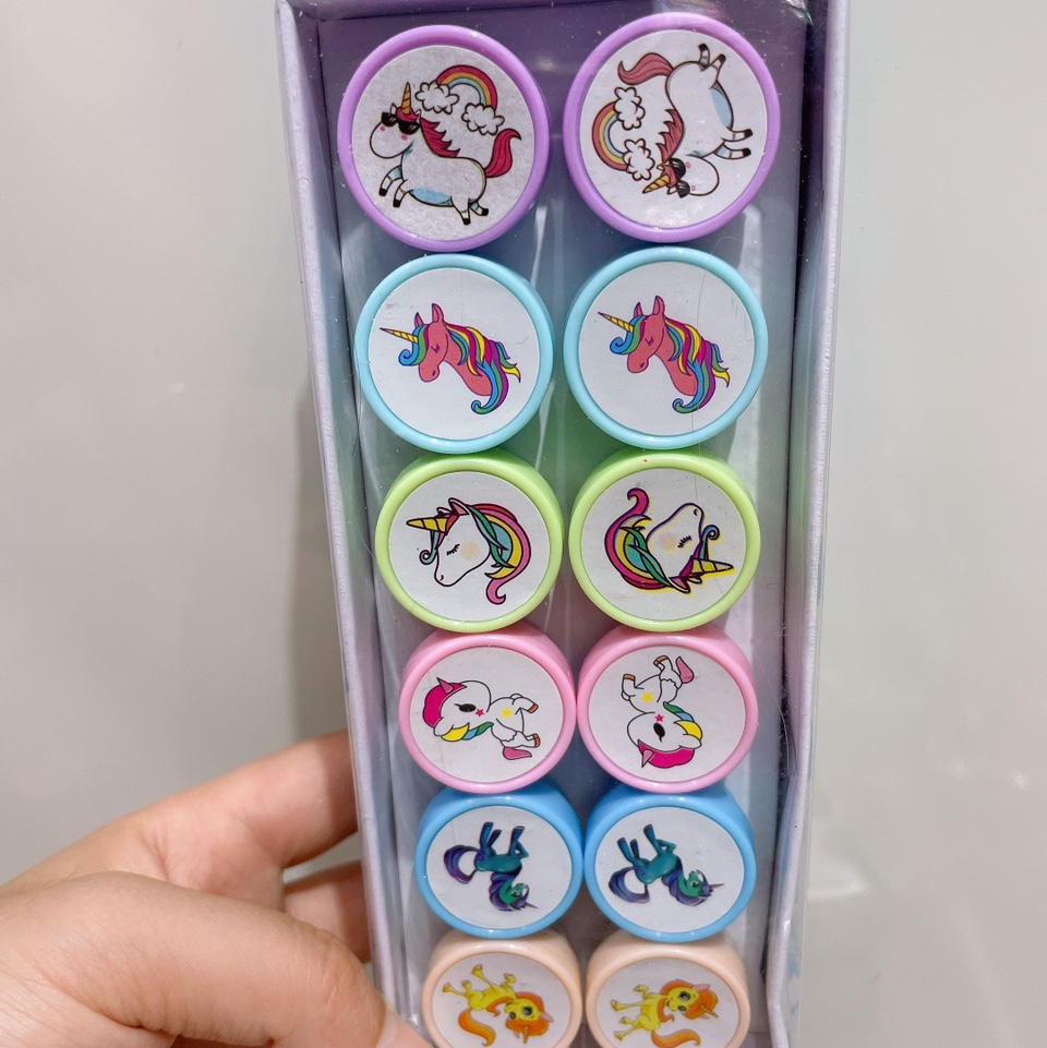 独角兽系列玩具印章套装