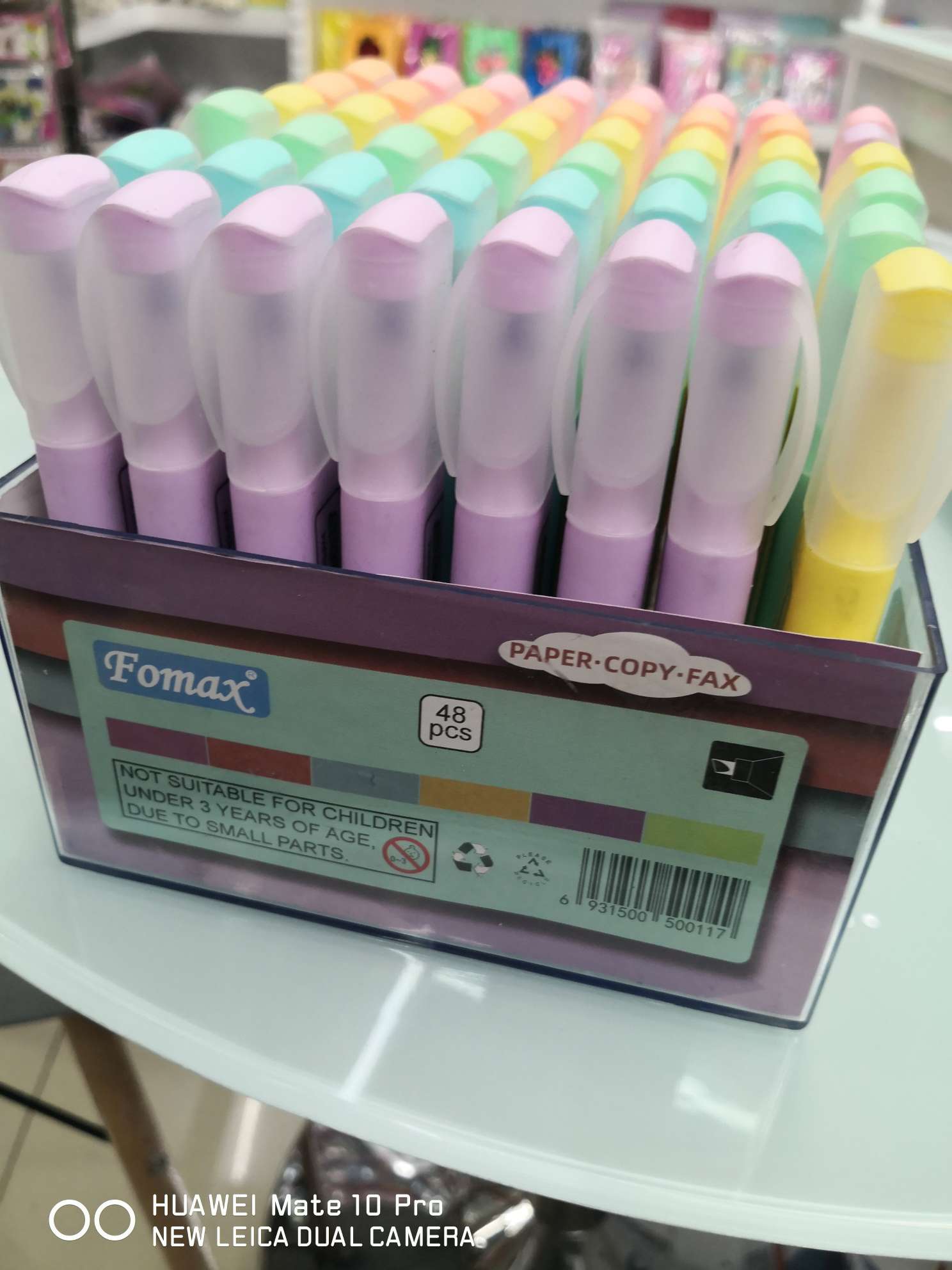 Yiwu Boyang Pen and Ink Products Store F-6608-48pcs plastic box packaged highlighters Item Picture