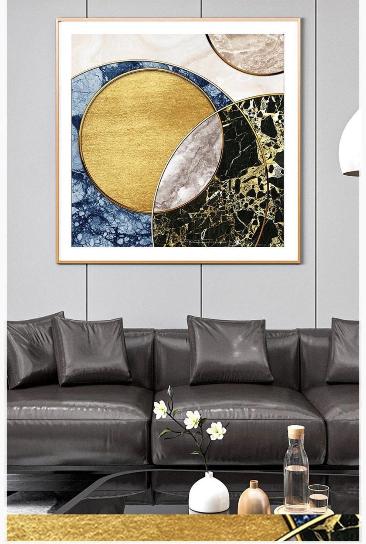 5 Square art abstract 70*70 details Picture