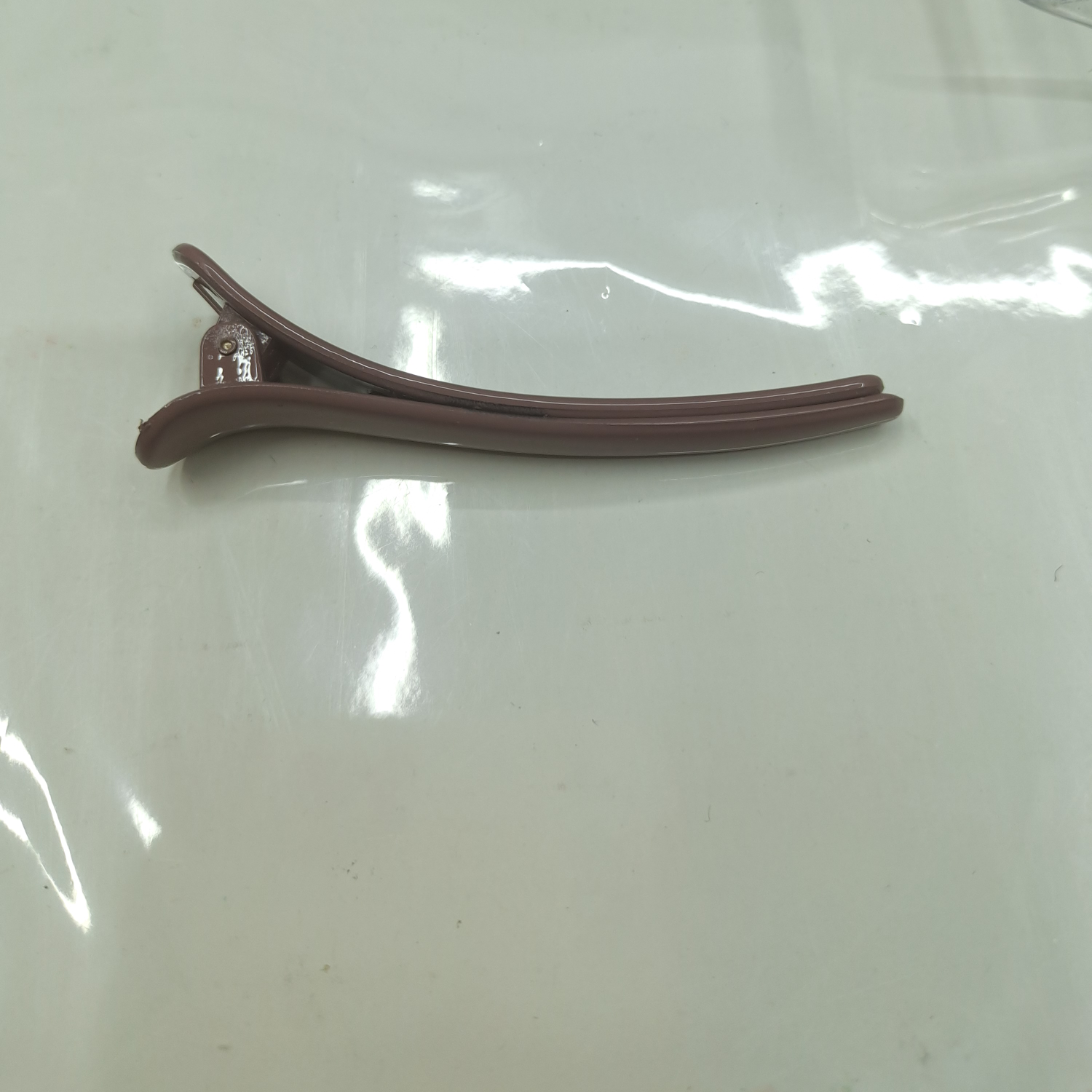 7.5公分亮漆鸭嘴夹（灰色）