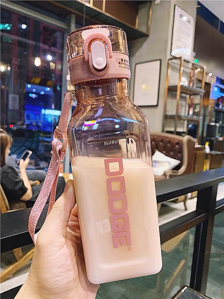 Creative Simple Sports Insulated Kettle Student Adult Portable Water Cup Office Cup High Appearance Level High Temperature Resistant Cup 17 Specification drawing