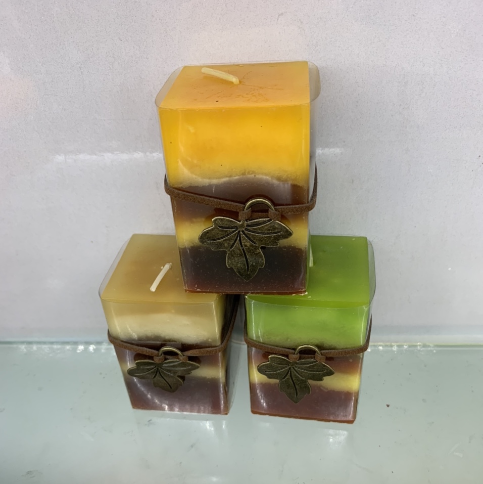 QYH1423S方型柱蜡多色多味餐厅酒吧吸烟除味净化空气蜡烛