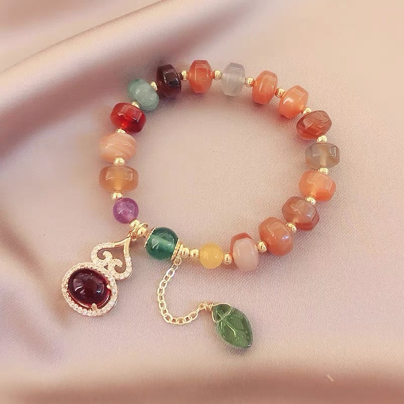 Jade crystal bracelet original niche design simple Austrian crystal bracelet